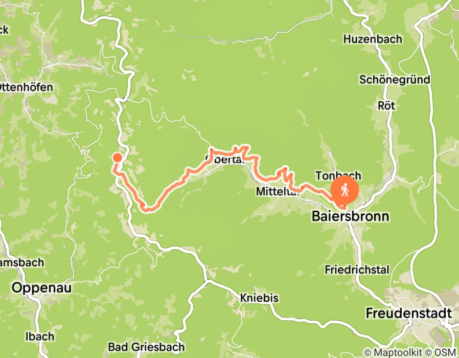 Karte der Tour