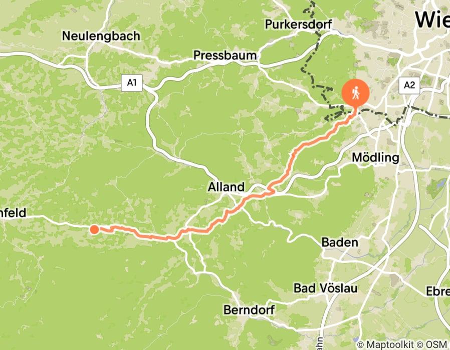 Karte der Tour
