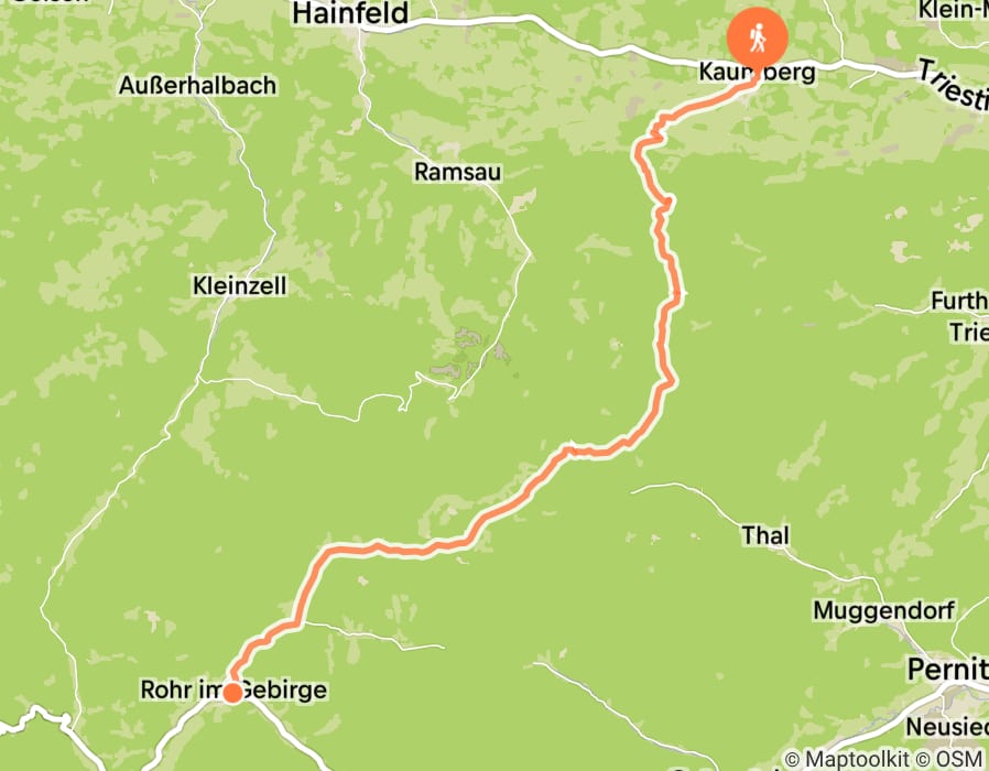 Karte der Tour