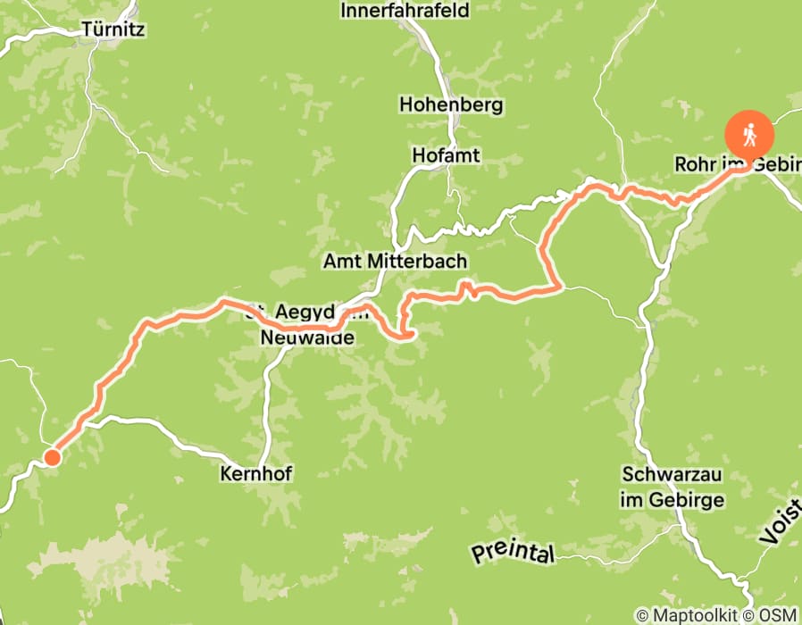 Karte der Tour