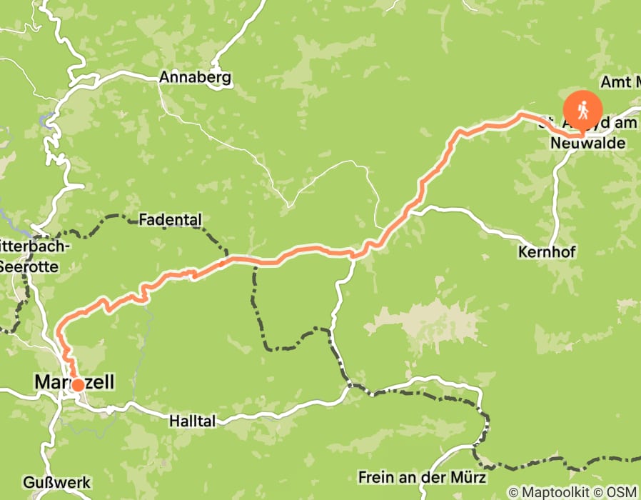 Karte der Tour