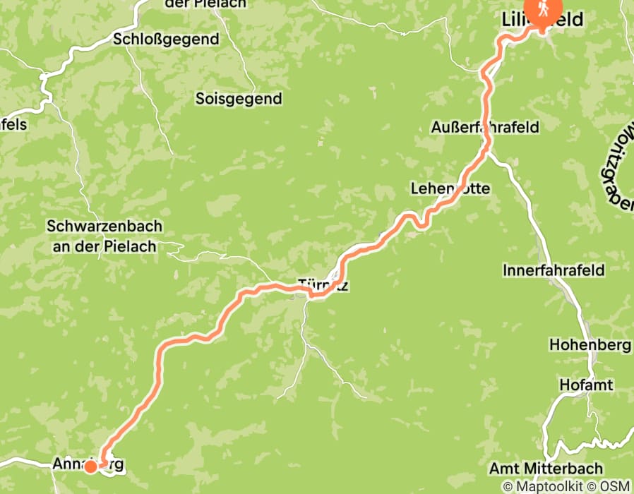 Karte der Tour