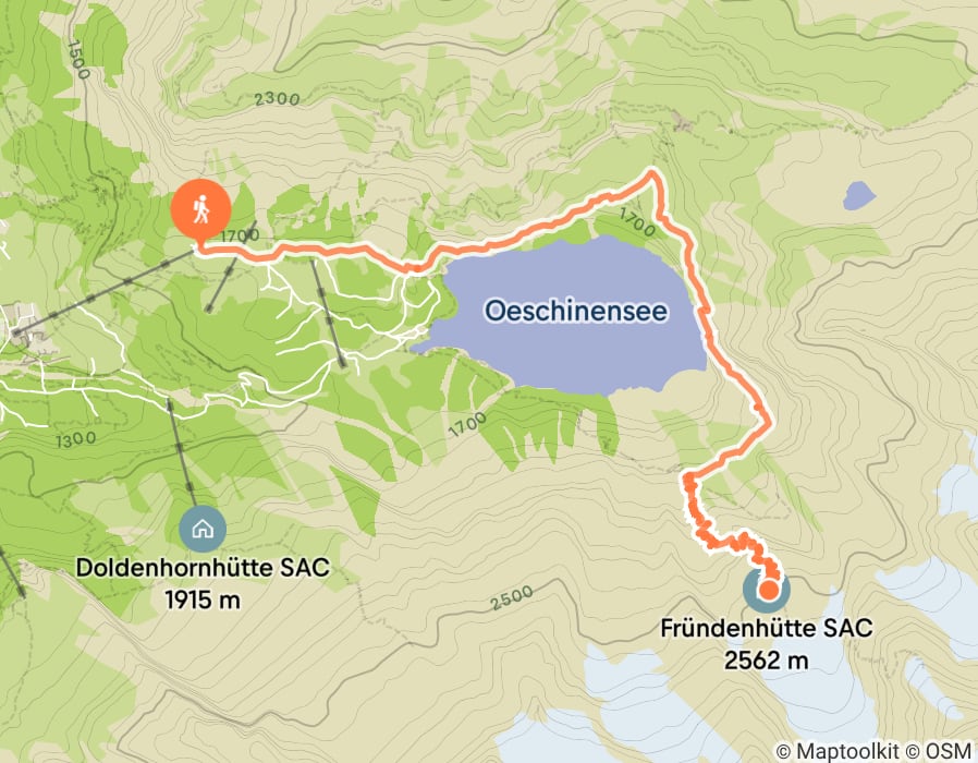 Karte der Tour