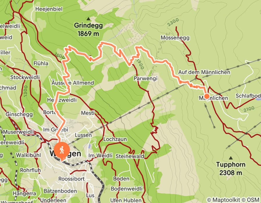 Karte der Tour