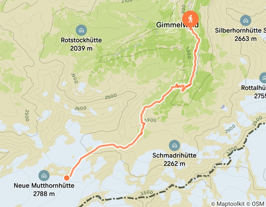 Karte der Tour