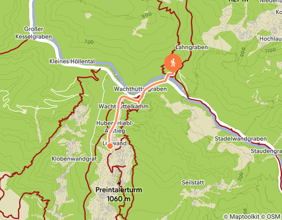 Karte der Tour
