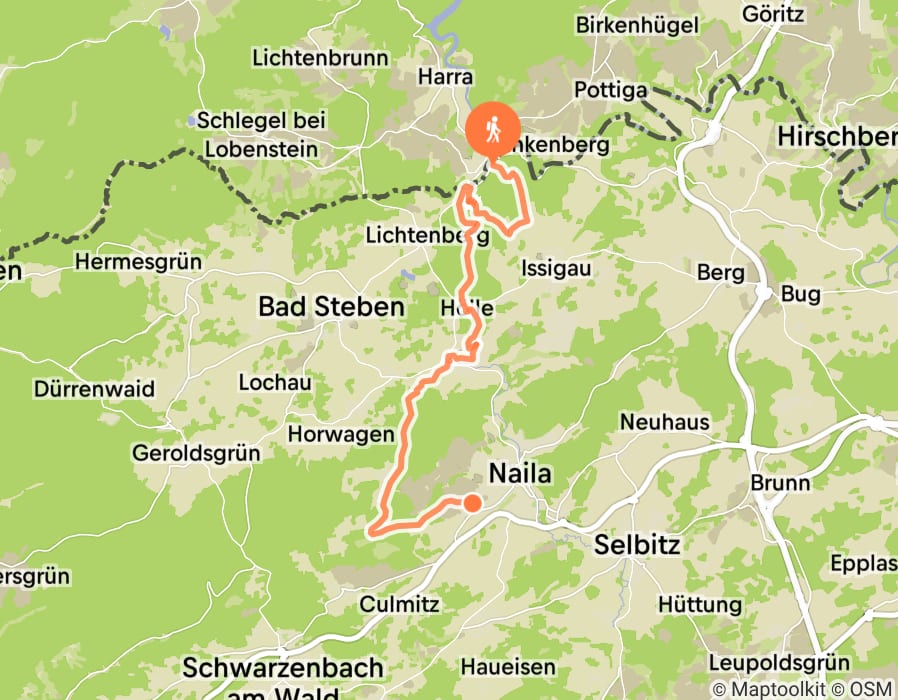 Karte der Tour