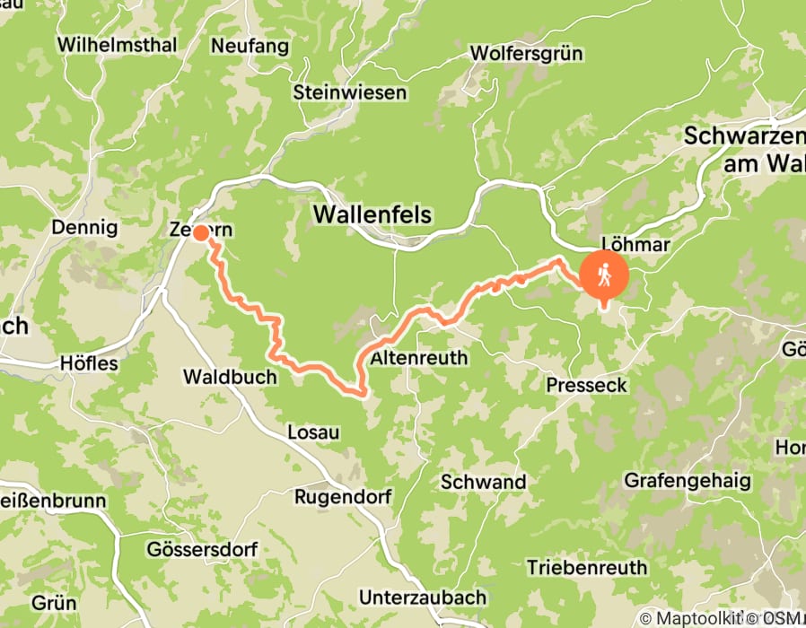 Karte der Tour