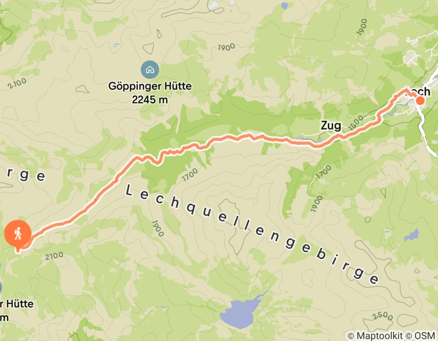 Karte der Tour