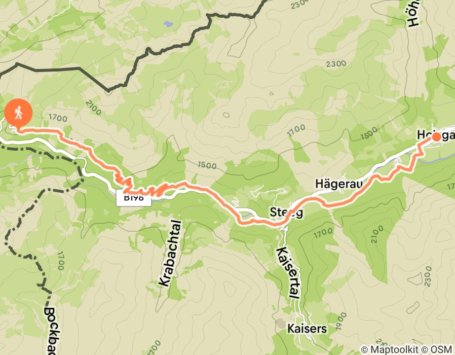 Karte der Tour