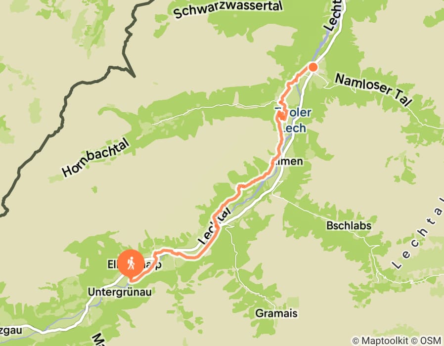 Karte der Tour