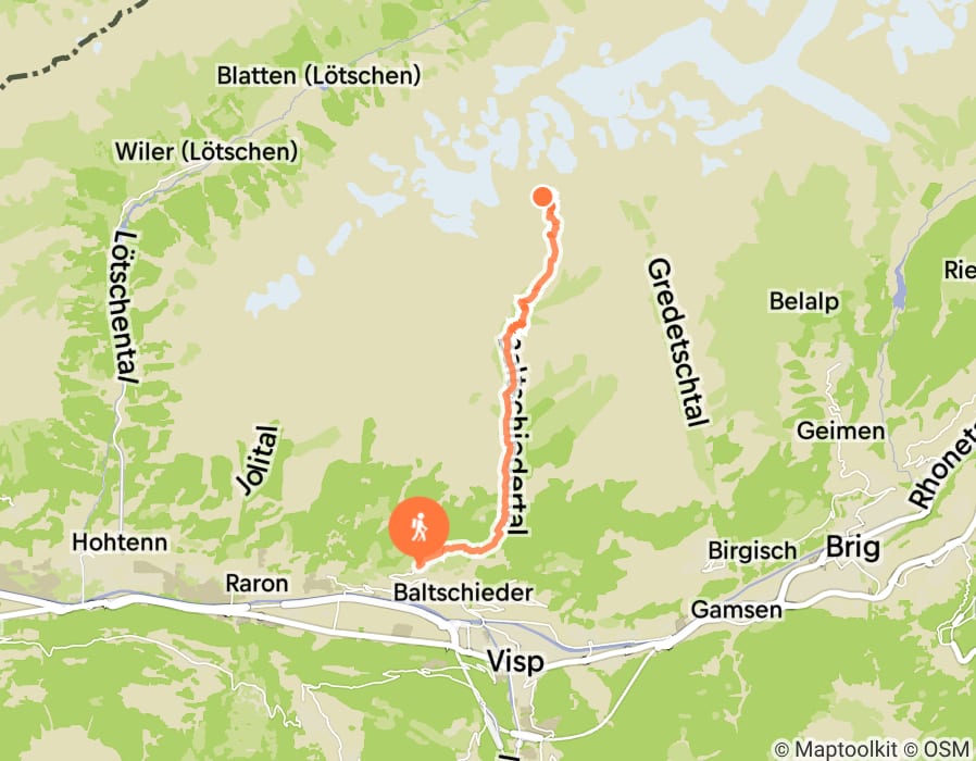 Karte der Tour