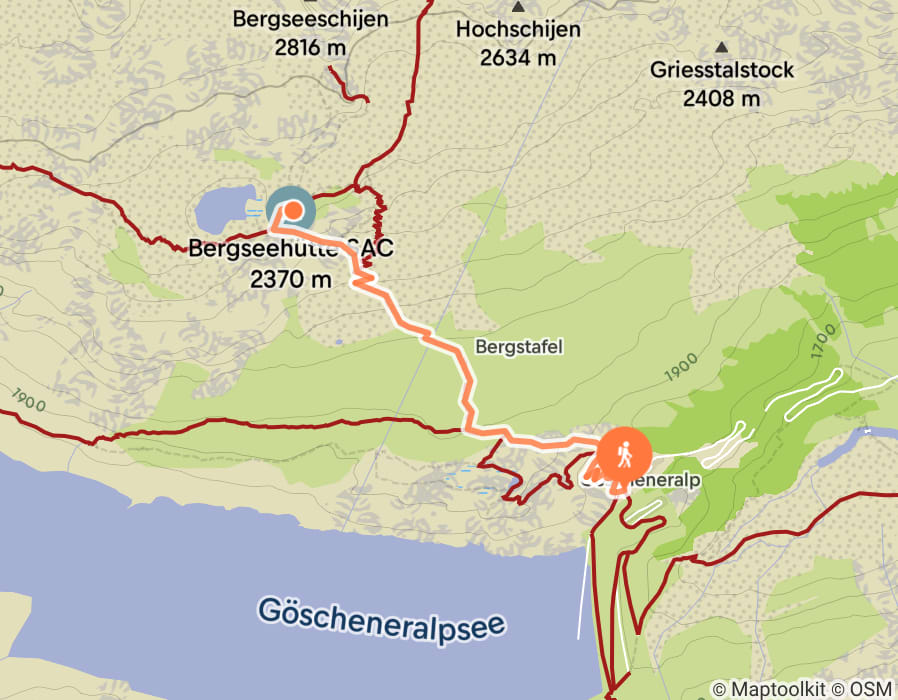 Karte der Tour