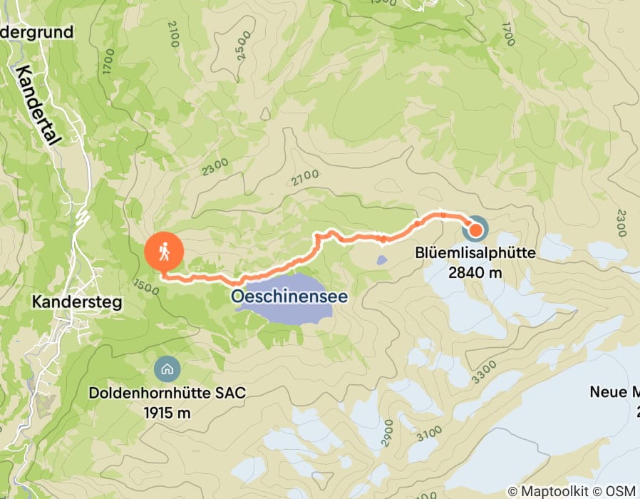 Karte der Tour