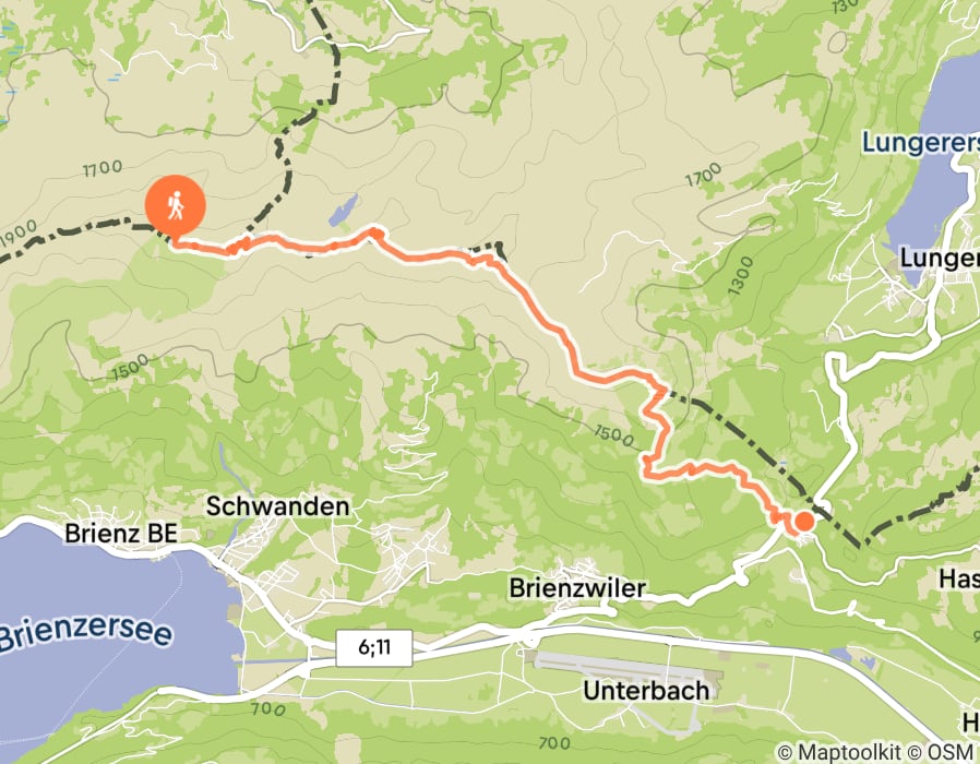 Karte der Tour