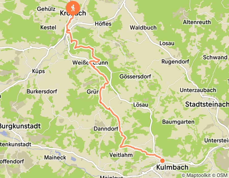 Karte der Tour