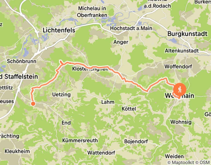 Karte der Tour
