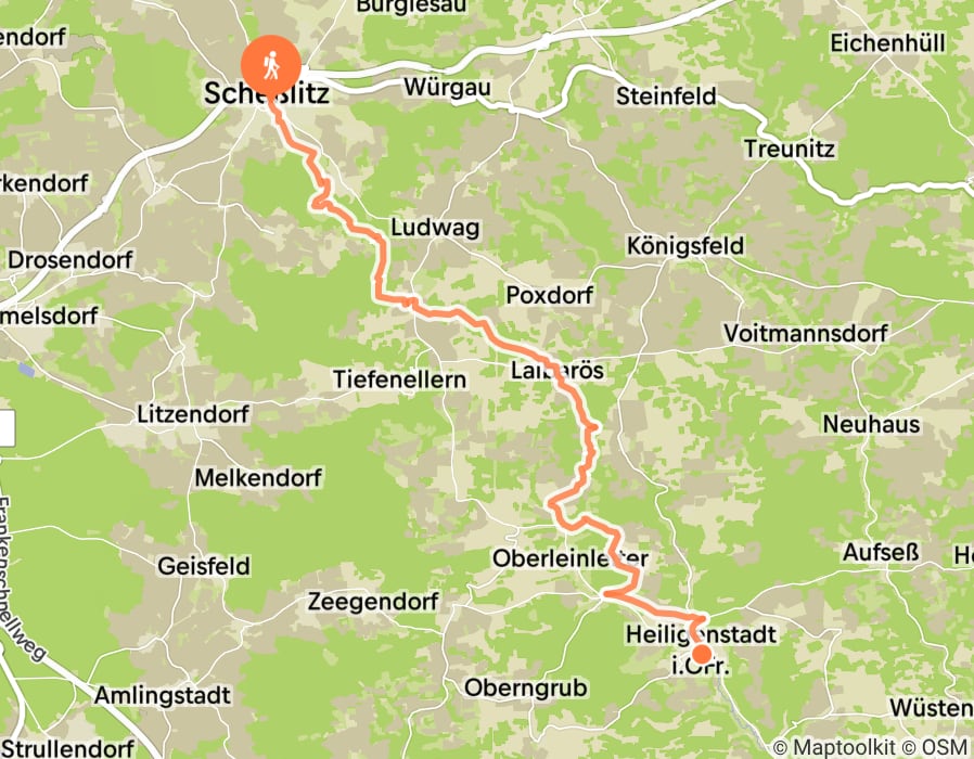 Karte der Tour