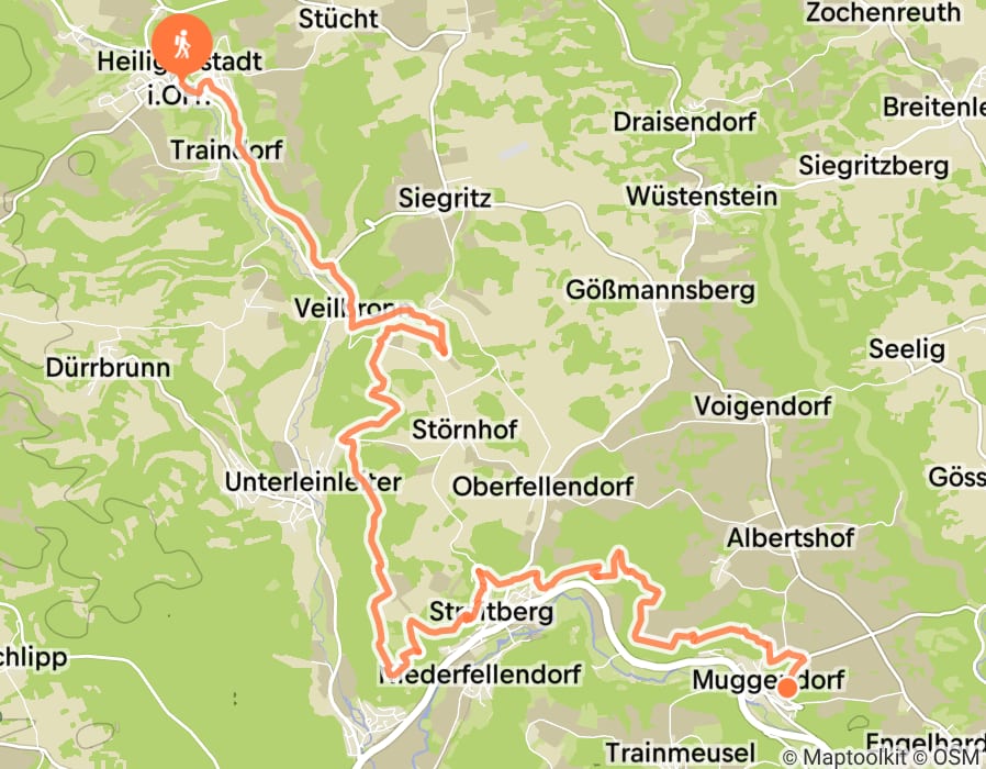 Karte der Tour