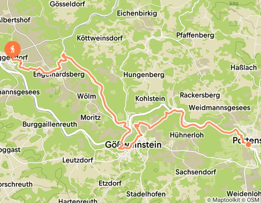 Karte der Tour
