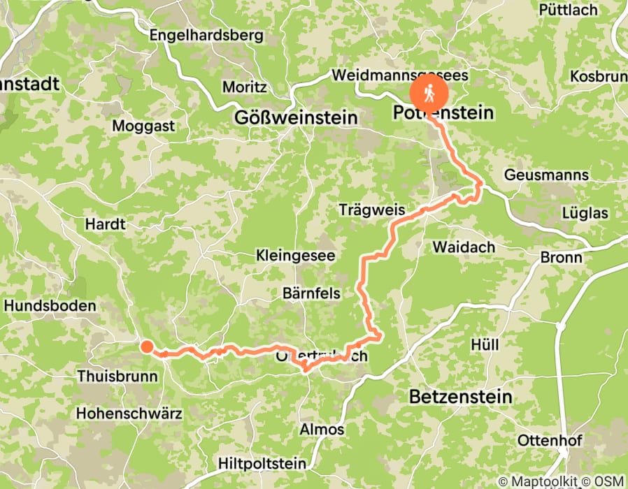 Karte der Tour