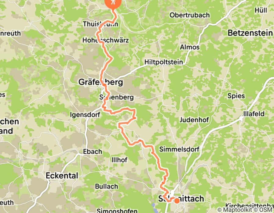 Karte der Tour