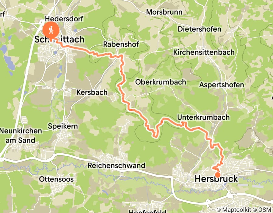 Karte der Tour