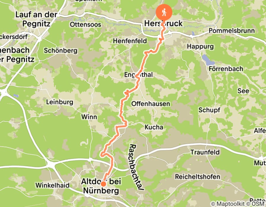 Karte der Tour