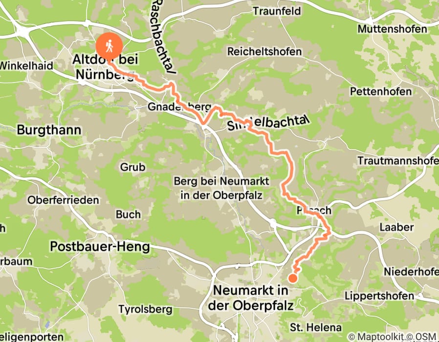Karte der Tour