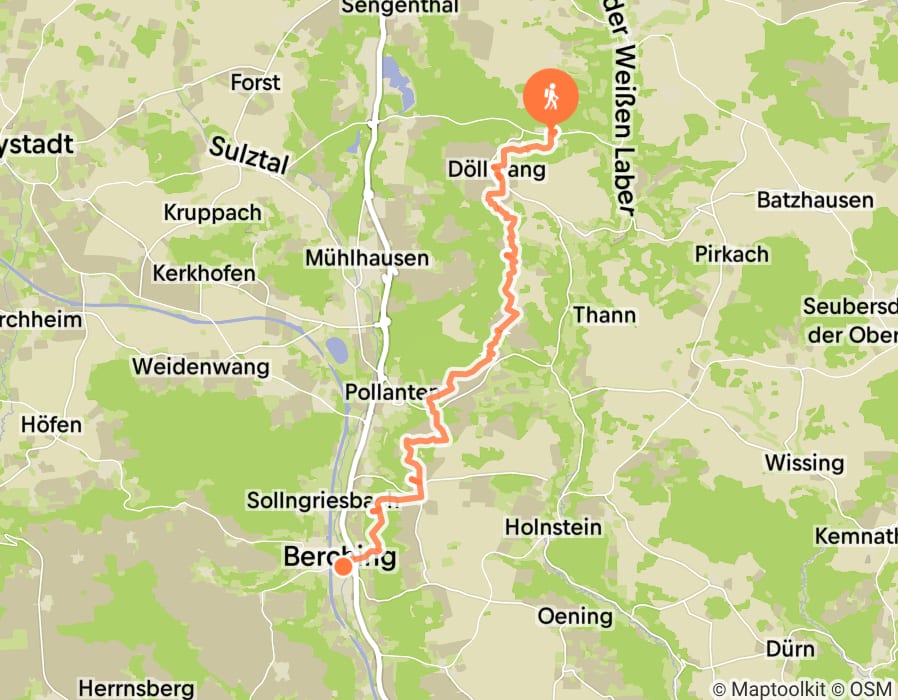 Karte der Tour