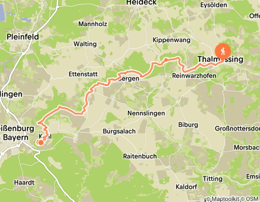 Karte der Tour