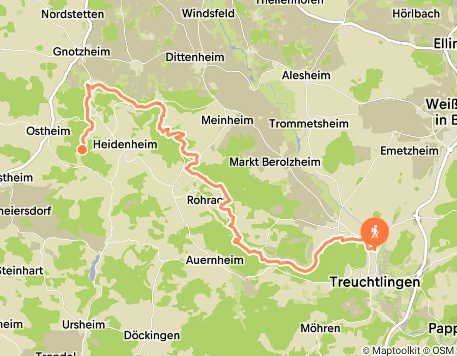 Karte der Tour