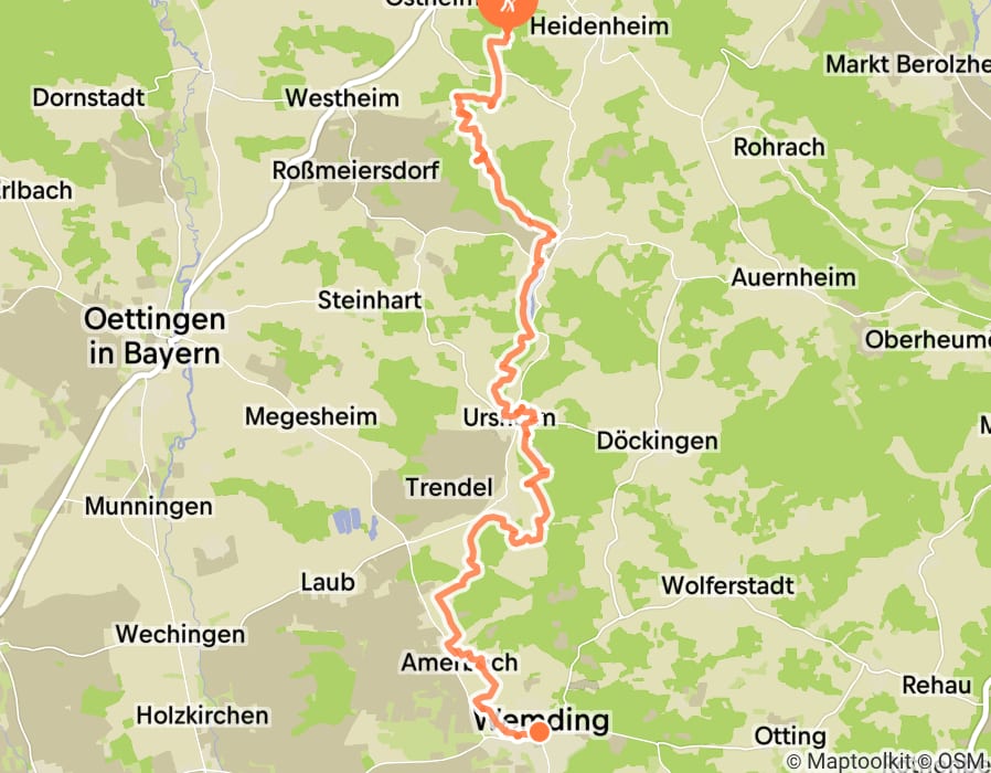 Karte der Tour