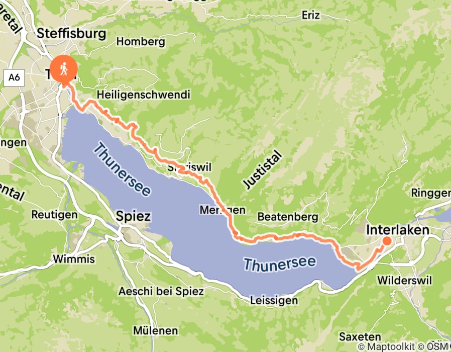 Karte der Tour
