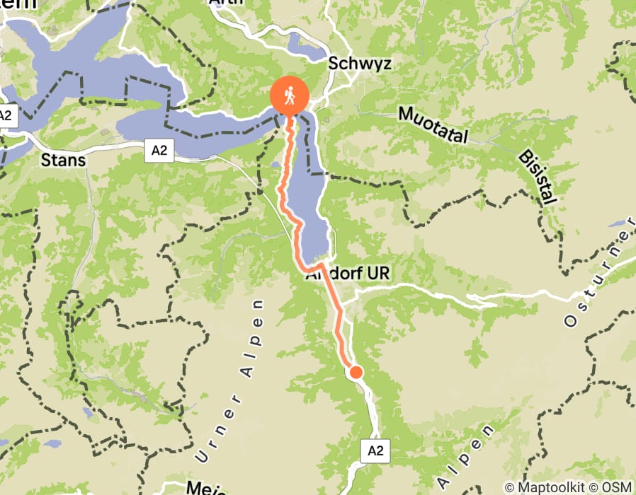 Karte der Tour