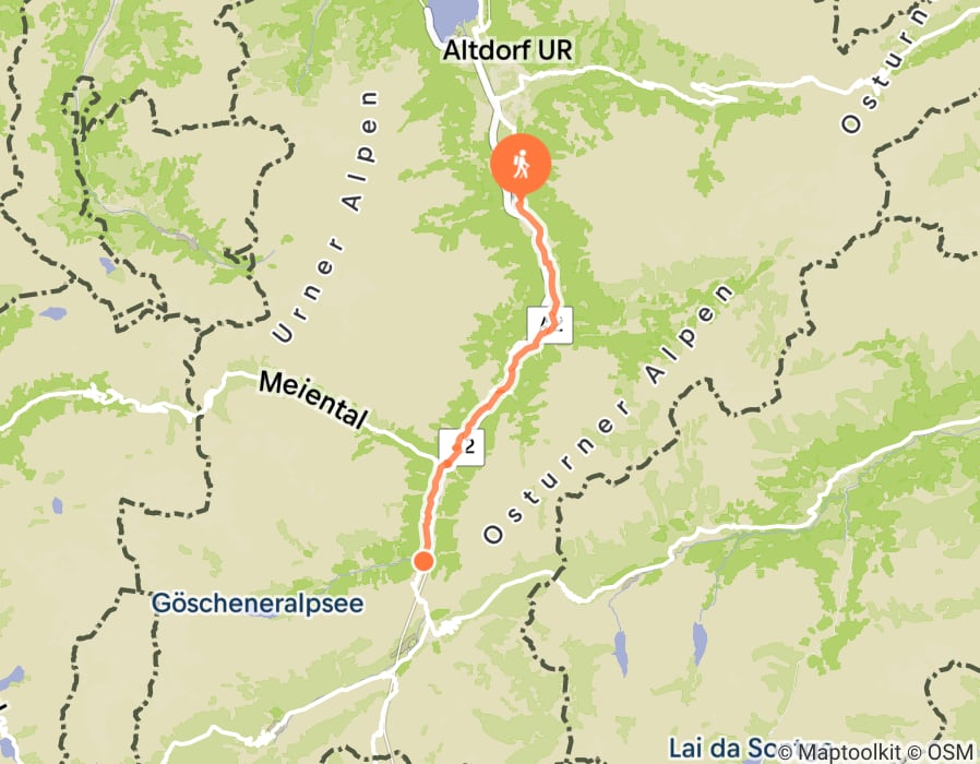 Karte der Tour