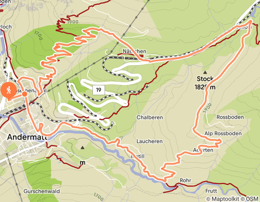 Karte der Tour