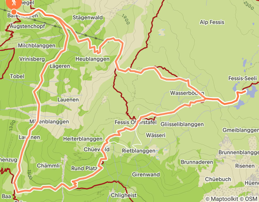 Karte der Tour