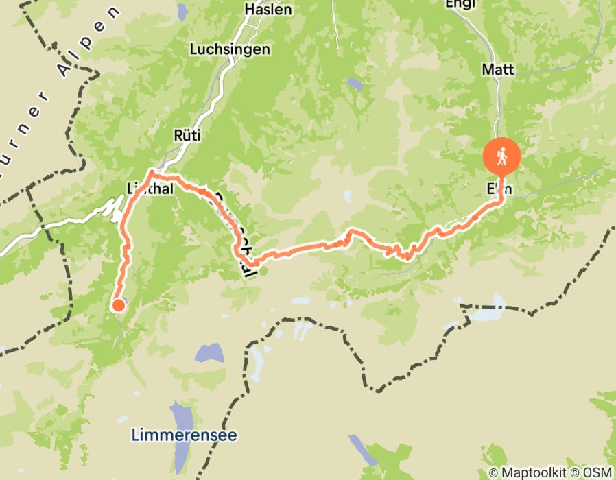 Karte der Tour