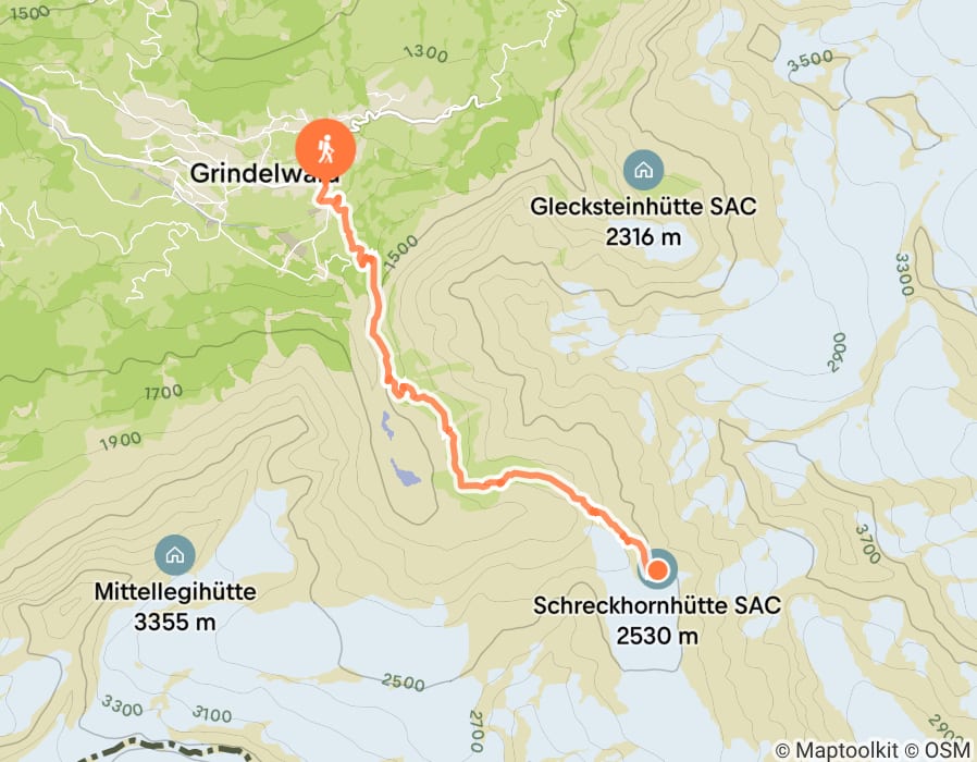 Karte der Tour