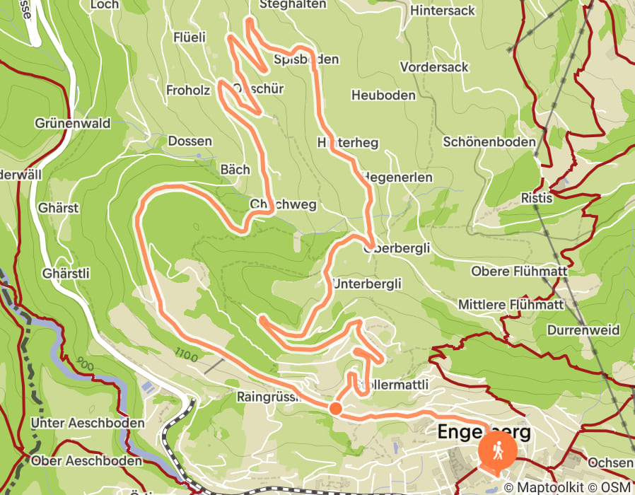 Karte der Tour