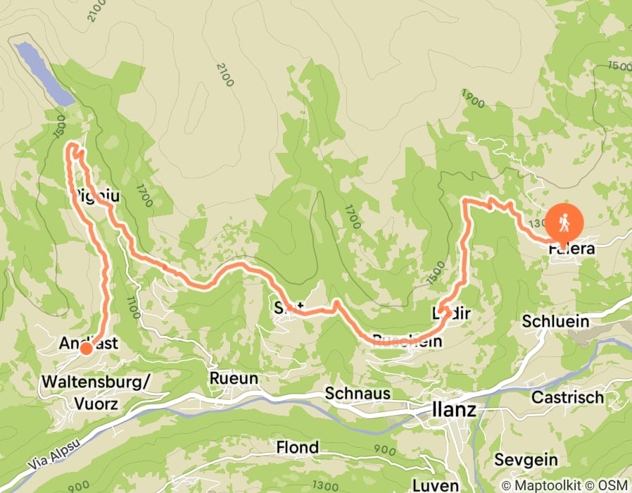 Karte der Tour