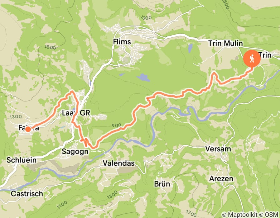 Karte der Tour