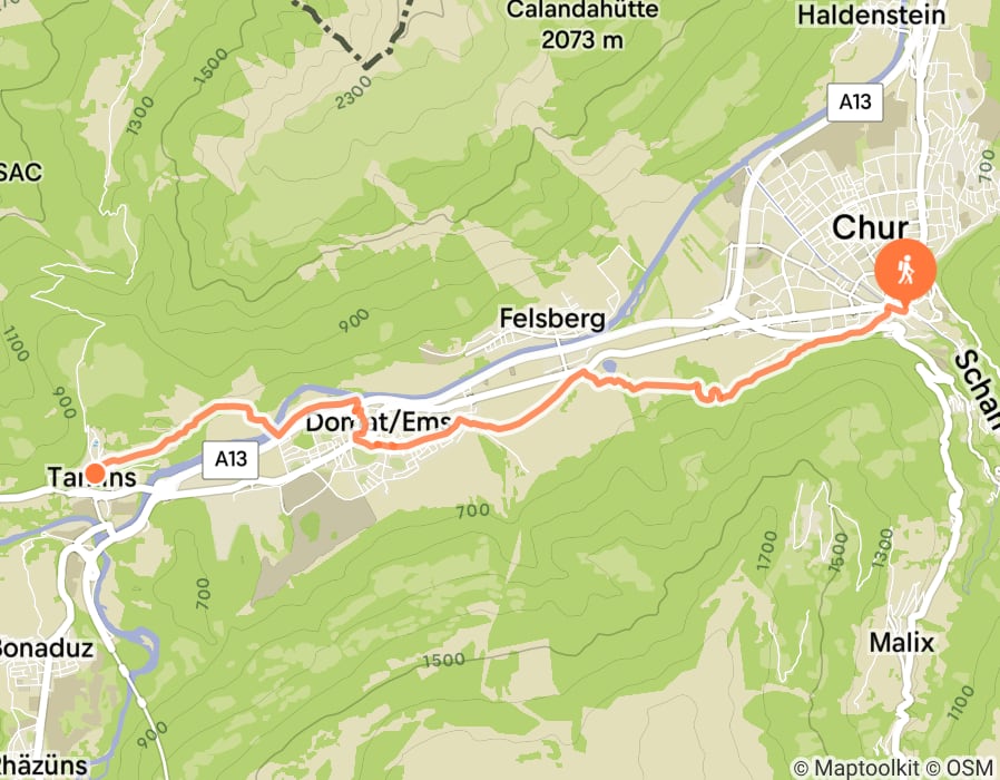 Karte der Tour