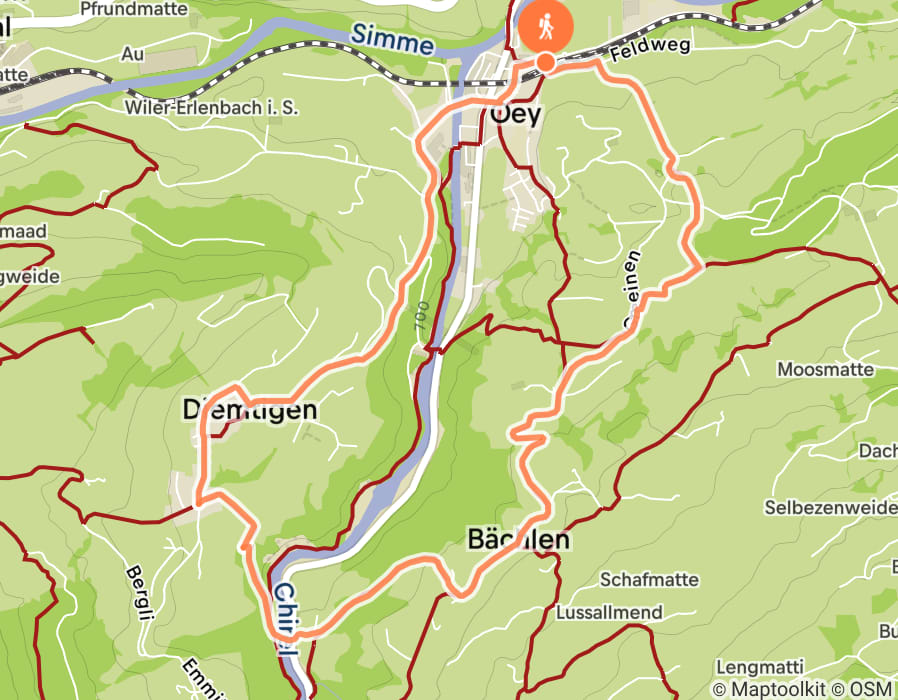 Karte der Tour