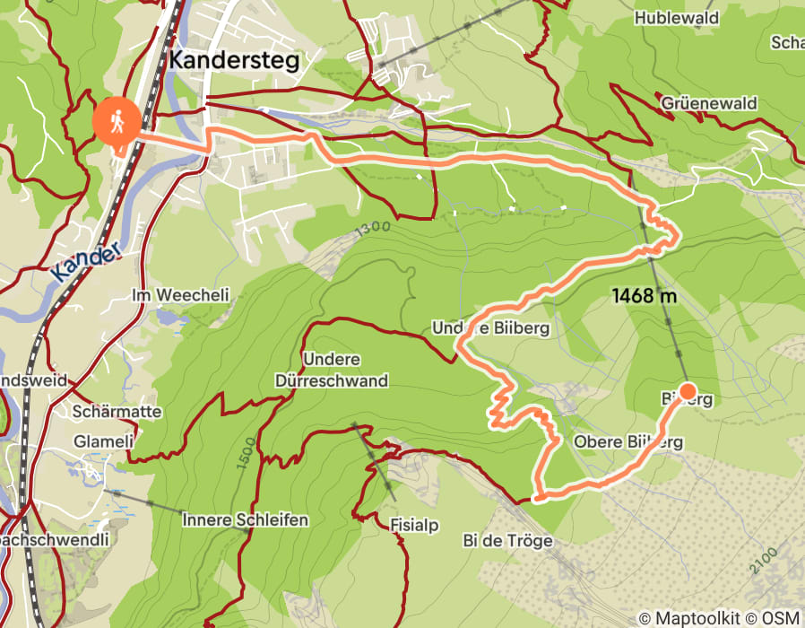 Karte der Tour