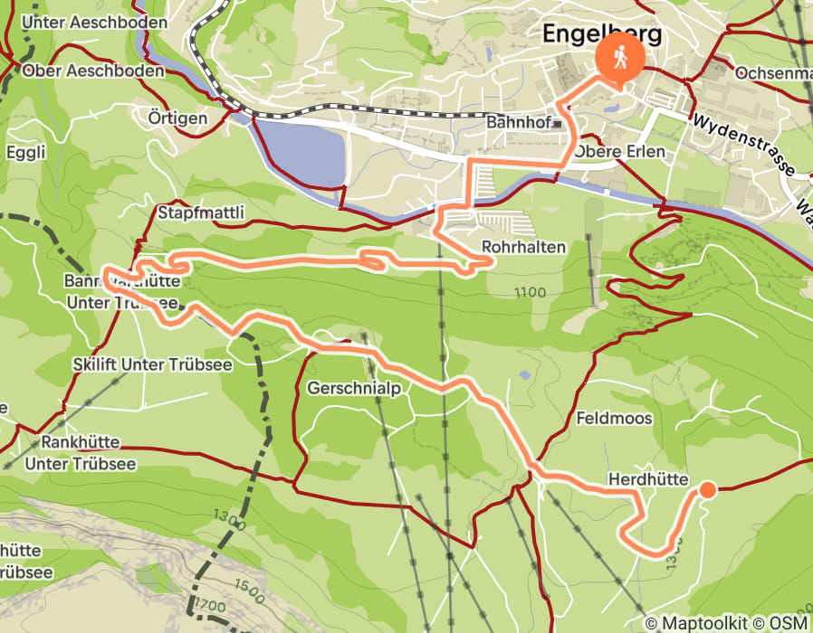 Karte der Tour