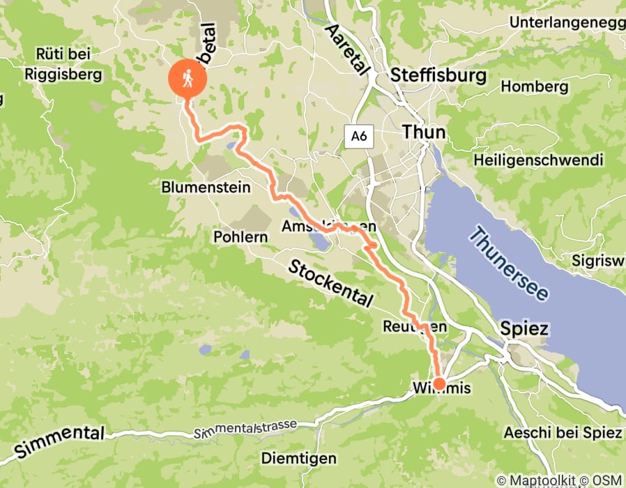 Karte der Tour