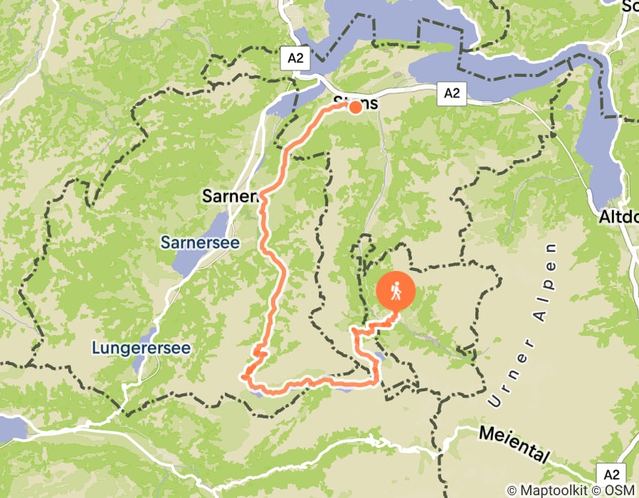 Karte der Tour