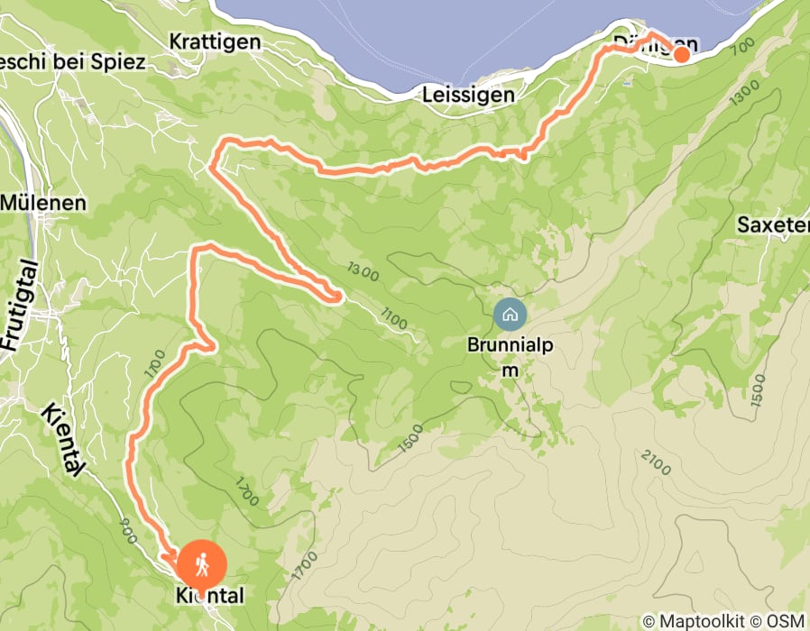 Karte der Tour